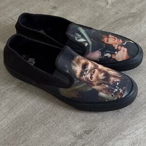 Sperry X Star Wars Men's Cloud Slip-on Han and Chewie Sneakers Black Size 10